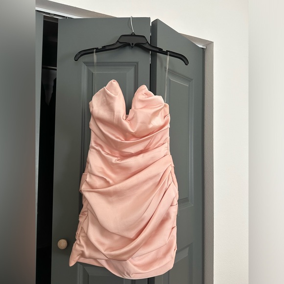 House of CB Satin Corset Mini Dress Size Medium - Picture 3 of 4